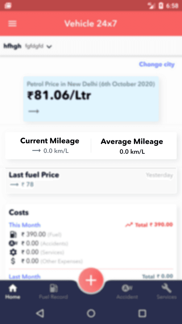Average mileage